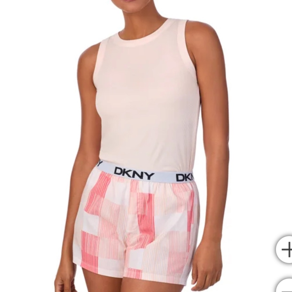 NWOT DKNY Pink and White Sleepwear Set